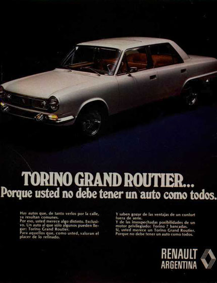 Usted no debe tener un auto como todos